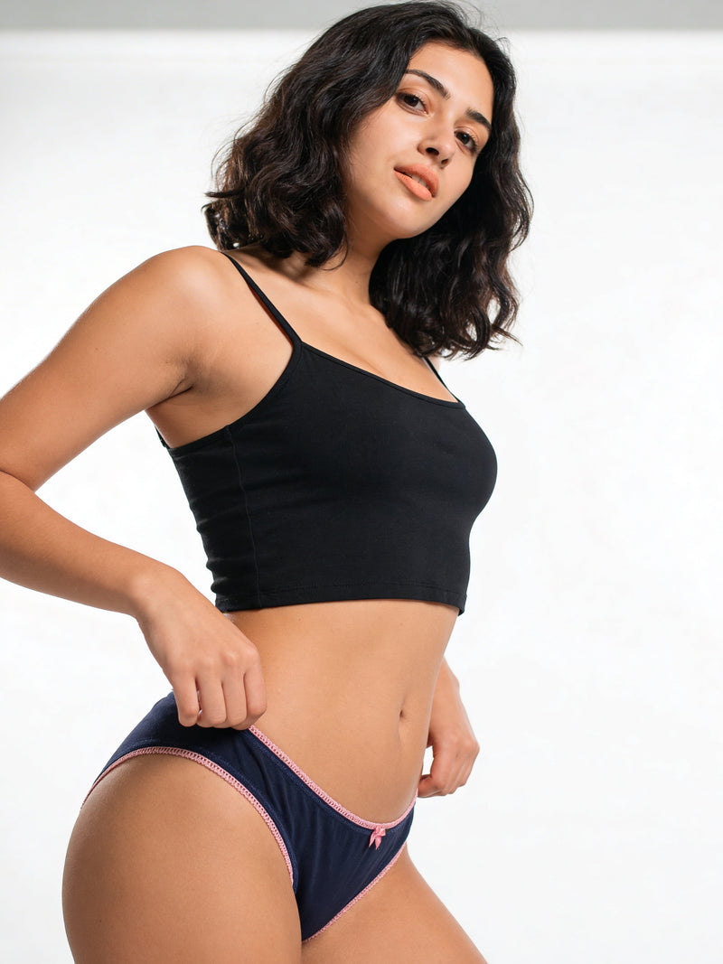 Swallow Lace Special Low Rise Full Coverage Panty -Black - alternate