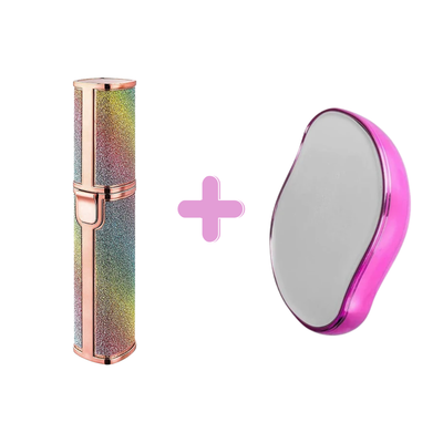 2 in 1 Hair Trimmer + Crystal Hair eraser