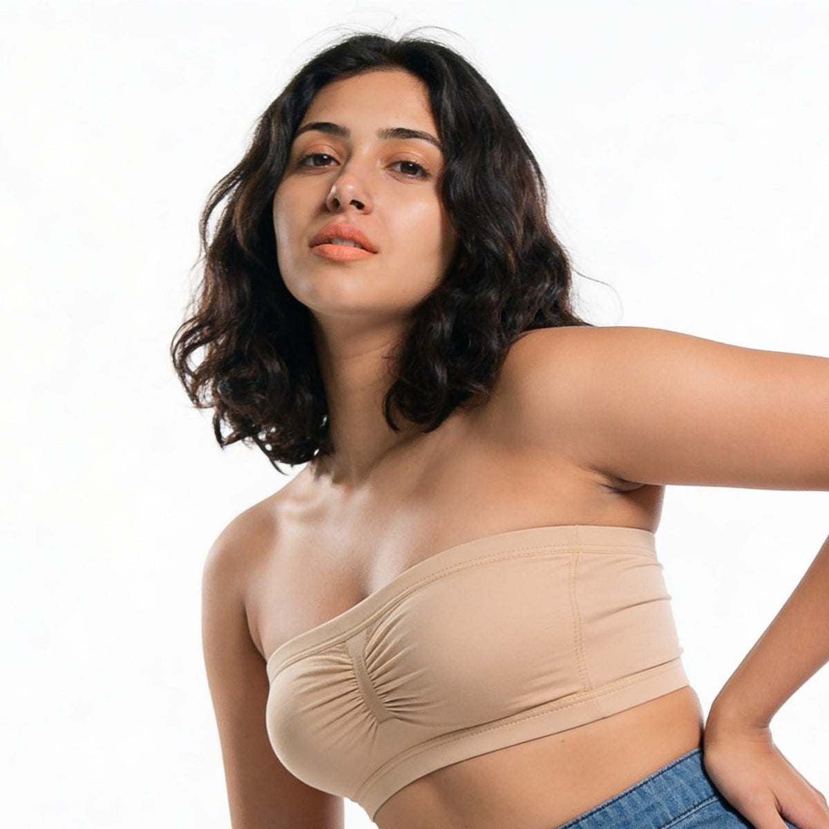 Strapless Twist Front Bandeau Bra