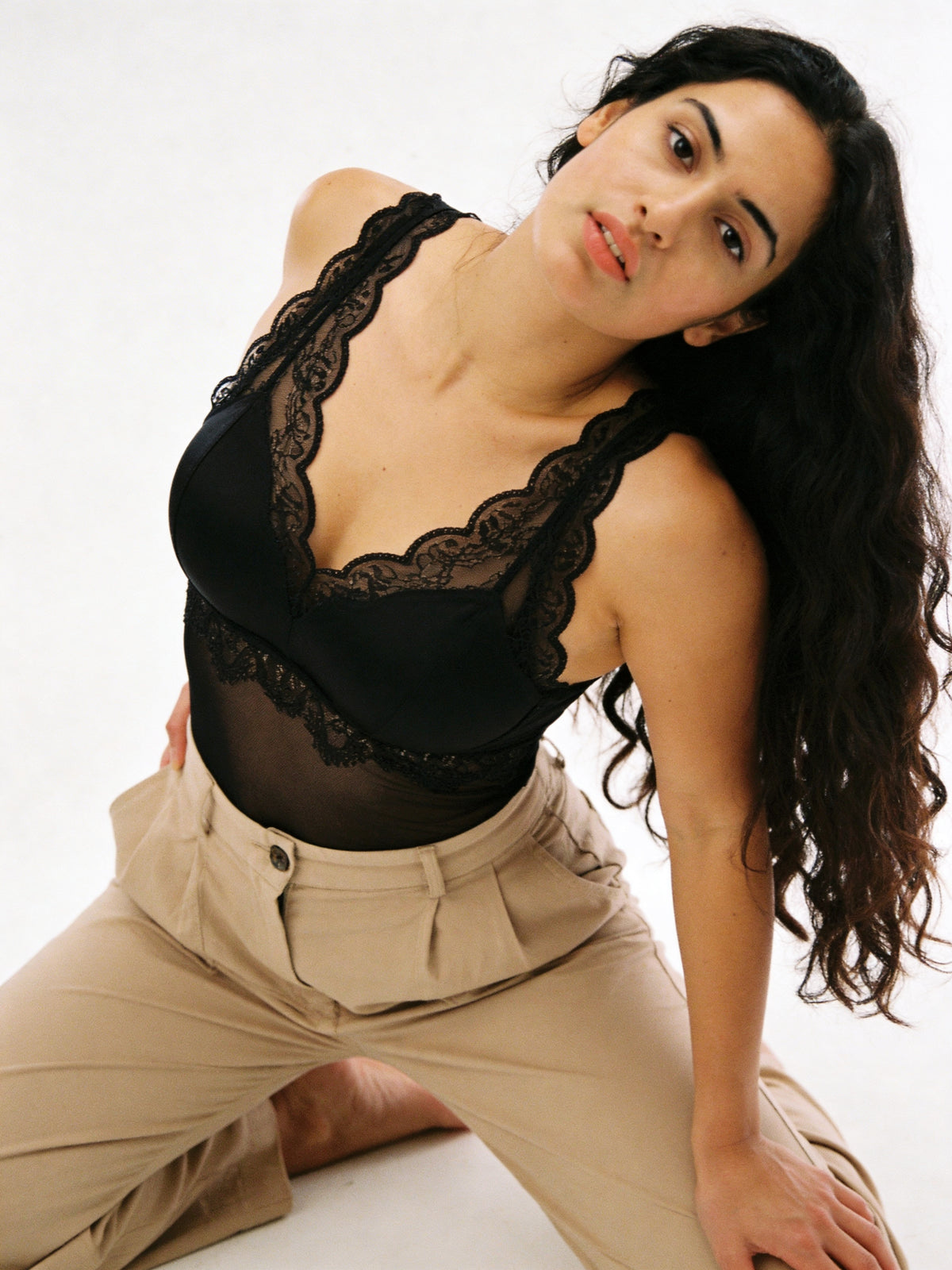 Sheer Lace Push-Up Dress Bra
