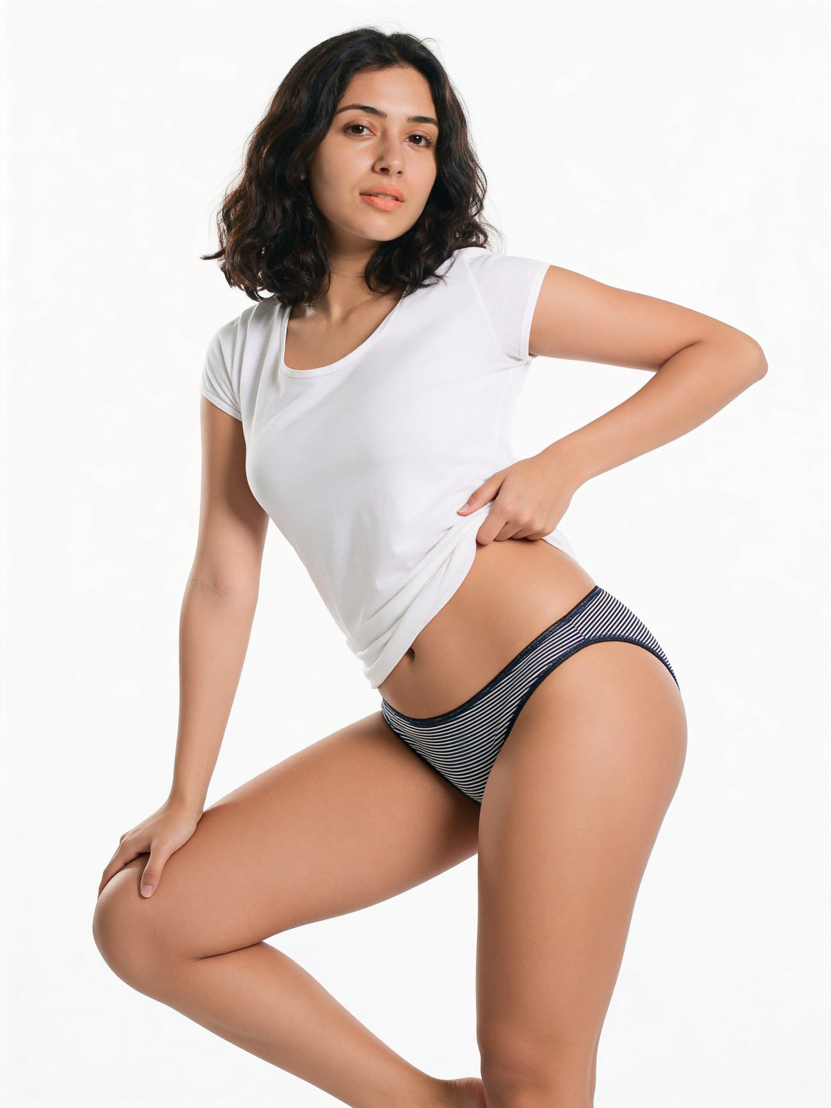 Swallow Stripe Special Low Rise Full Coverage Panty - B&W (Copy)