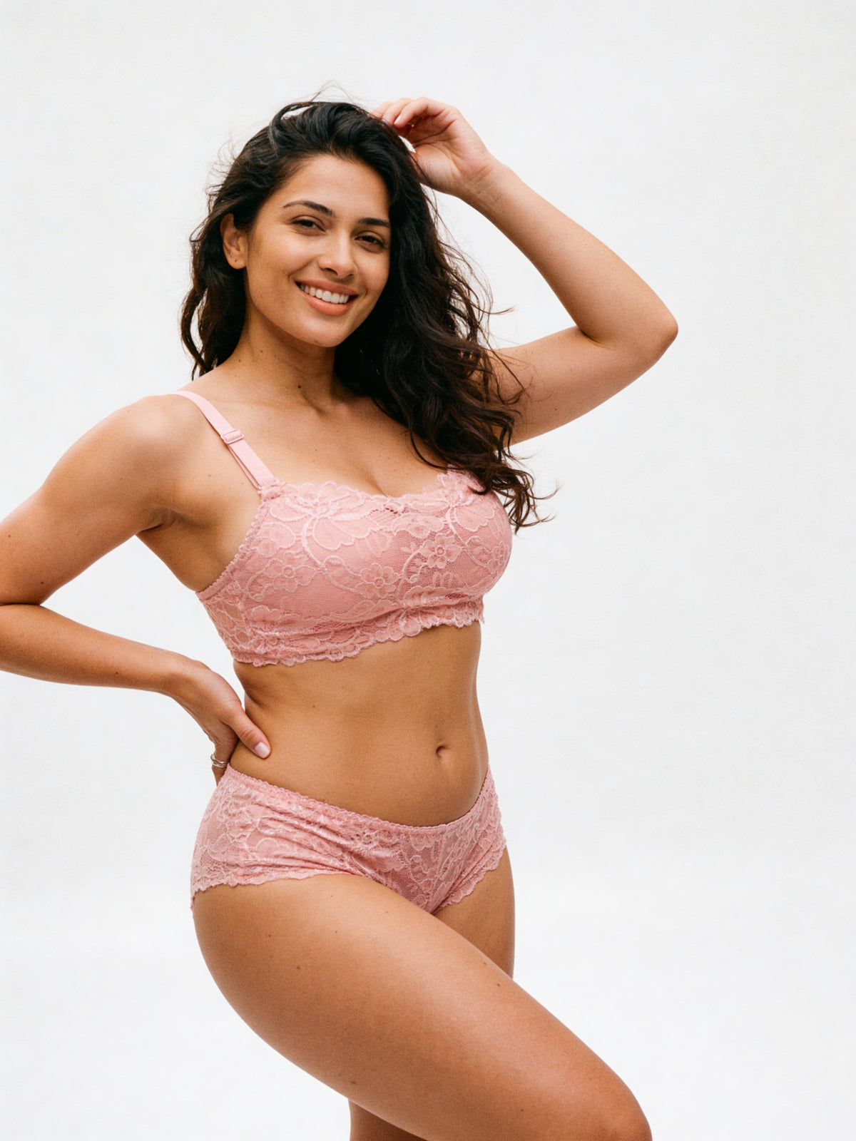 Enchanted Padded Non Wired 3/4th Coverage Lace Bra