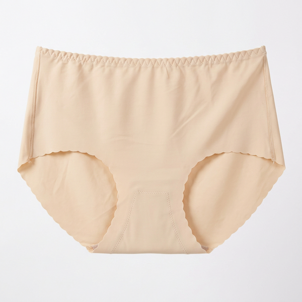High Rise Scalloped Full Coverage Panty