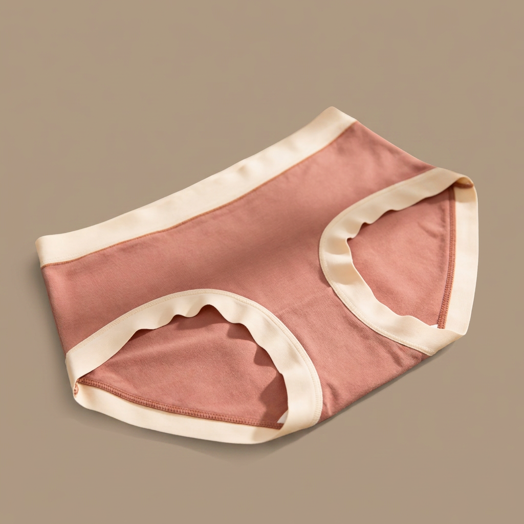 Mid Rise Contrast Trim Hipster Panty