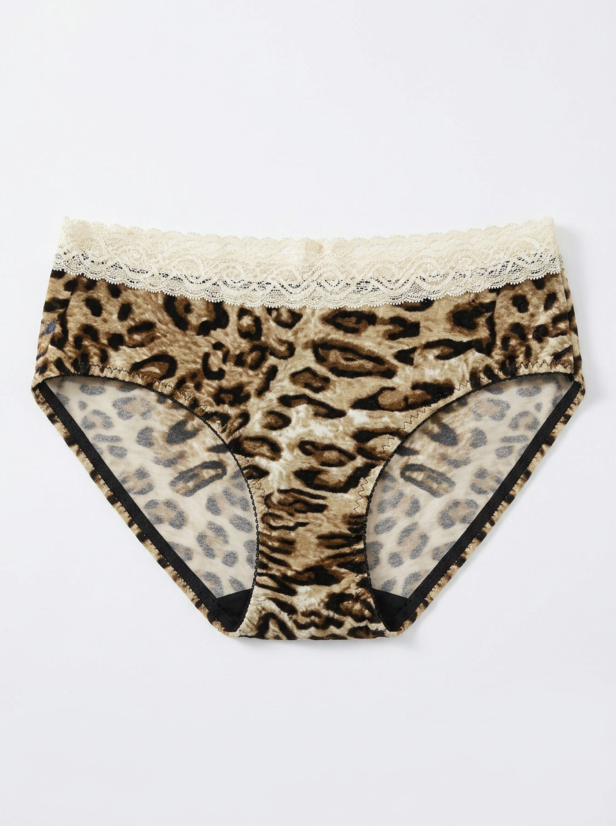 Mid Rise Leopard Print Hipster Panty - Wild Leopard