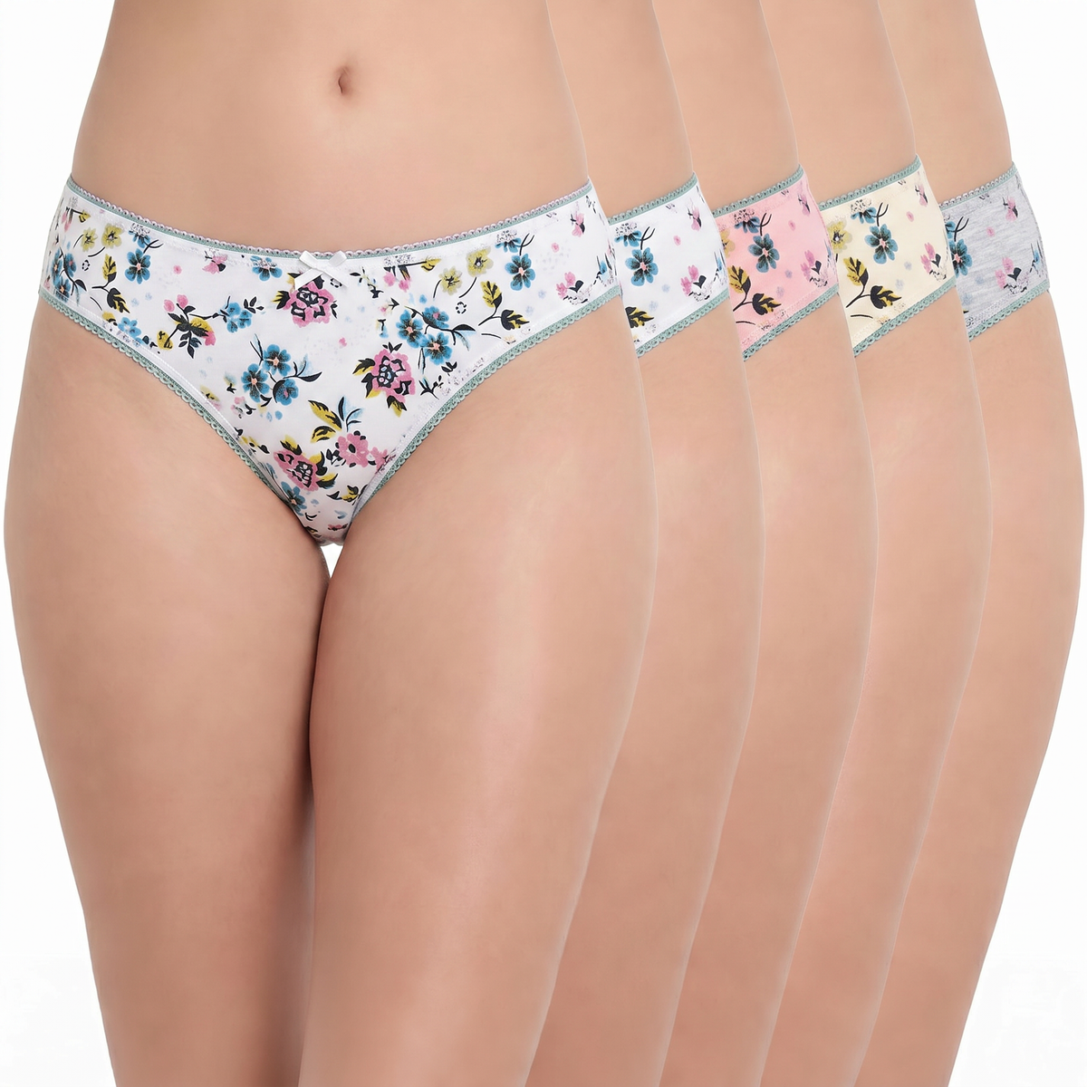 Swallow Flower Special Low Rise Full Coverage Panty - Multicolour