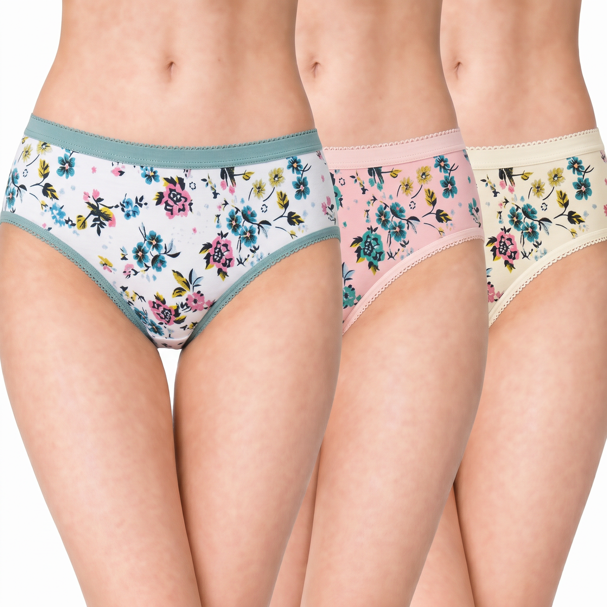 Swallow Flower Special Low Rise Full Coverage Panty - Multicolour