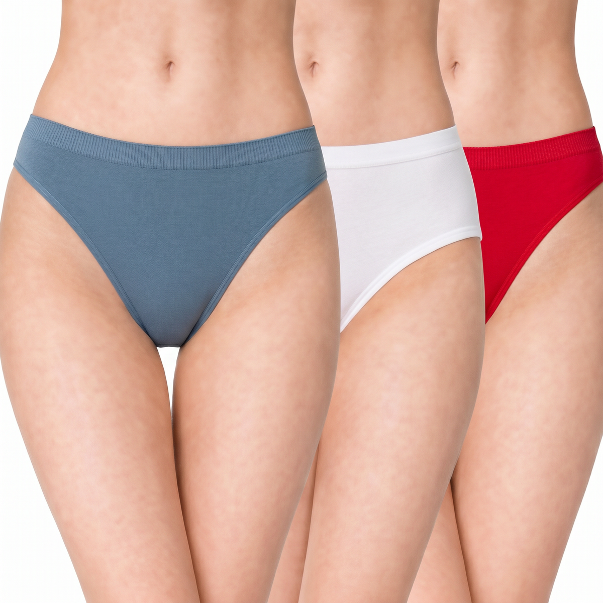 Low Rise Full Coverage Panty - Blue