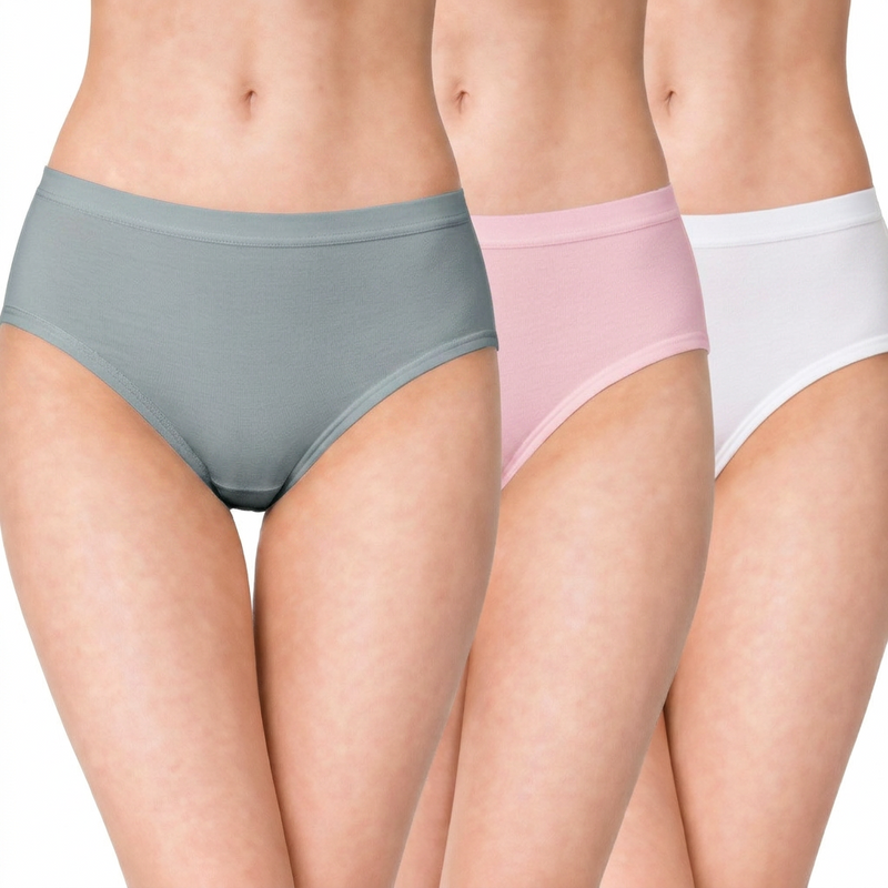 Mid Rise Full Coverage Ribbed Panty - alternate