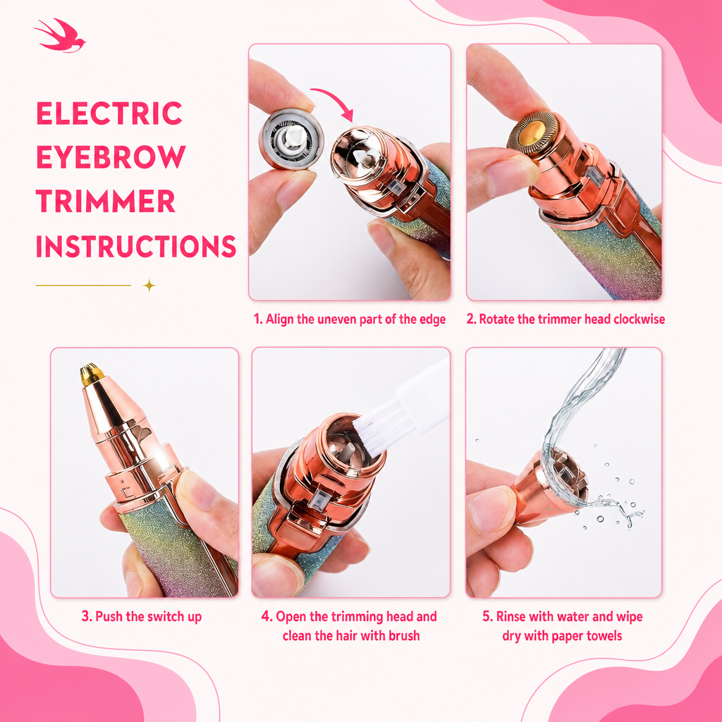 Swallow's 2 in 1 Face and Eyebrow trimmer